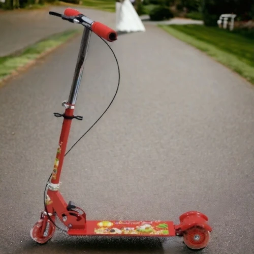 Trottinette avec roues lumineuses pour enfant