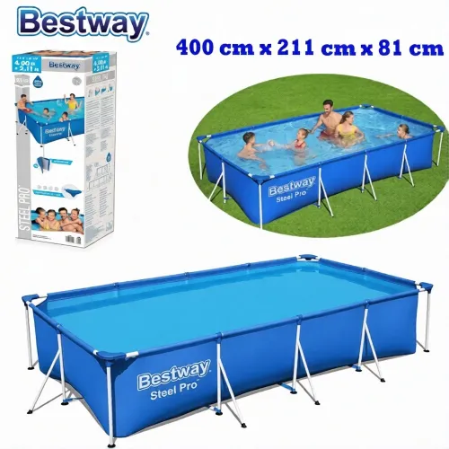 Piscine hors sol Tubulaire 400 x 211 x 81 cm BESTWAY