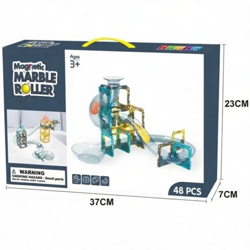 Circuit de marbre magnétique 48pcs