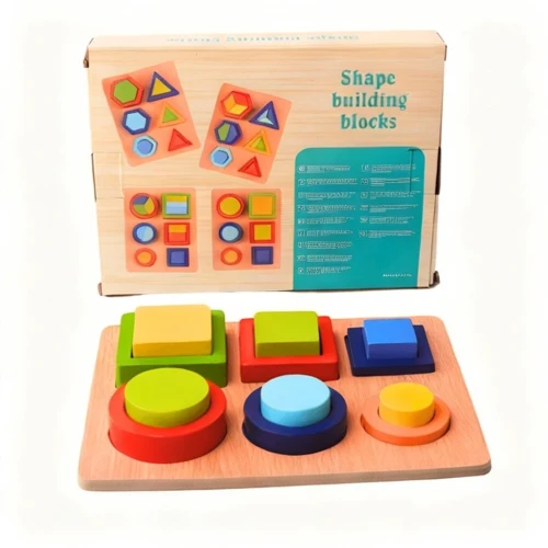 Blocs de construction de 6 formes pour les enfants