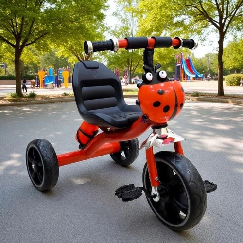 Tricycle bébé coccinelle avec gourde