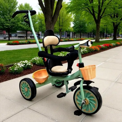 tricycle, vélo poussette 3en1 de luxe pour enfant