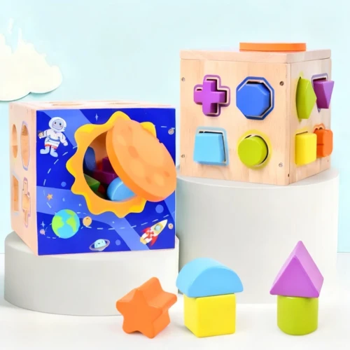 Blocs de construction géométriques assortis pour enfants