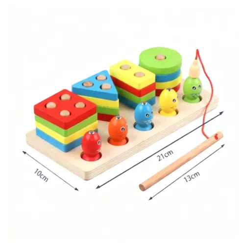 Jeu de tri en bois Montessori Pegboard