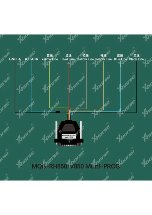 Adaptateur Xhorse XDMPR8GL RH850V850 pour tableaux de bord MQB48  MQB49  5C pour Xhorse Multi-PROG