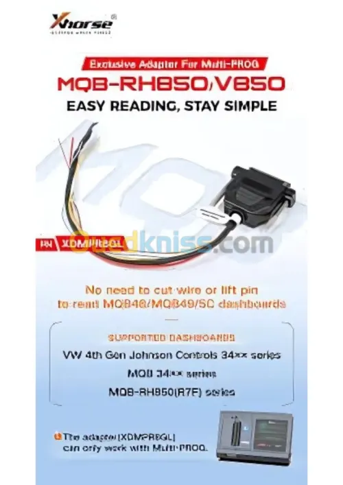 Adaptateur Xhorse XDMPR8GL RH850V850 pour tableaux de bord MQB48  MQB49  5C pour Xhorse Multi-PROG