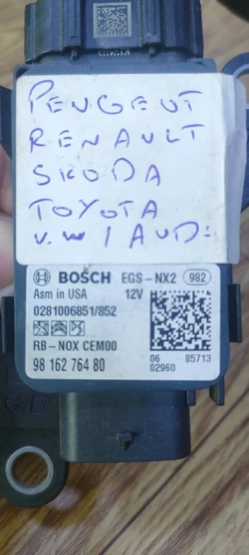 Capteur NOx, Injection d'urée BOSCH 0 281 006 851 PEUGEOT, CITROEN, VAG, TOYOTA...