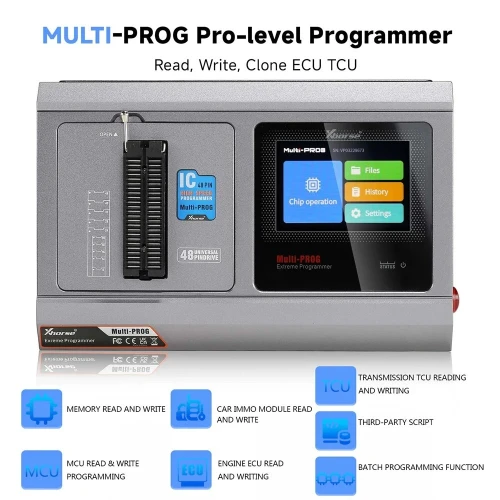 Xhorse-multi-Prog Pro, programmeur lecture et écriture MCU et EEPROM, planificateur MQB48 gratuit