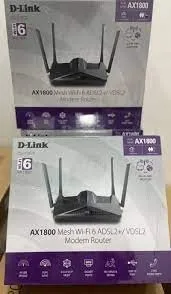D-Link Modem Routeur D-Link DSL-X1852E WI-FI 6 AX 1800 Dual-Band Gigabit VDSL2/ADSL2+