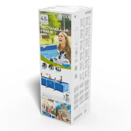 Piscine Metal Frame Junior rectangulaire 4,50 x 2,20 x 0,84 m avec pompe de filtration 