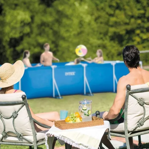 Piscine Metal Frame Junior rectangulaire 4,50 x 2,20 x 0,84 m avec pompe de filtration