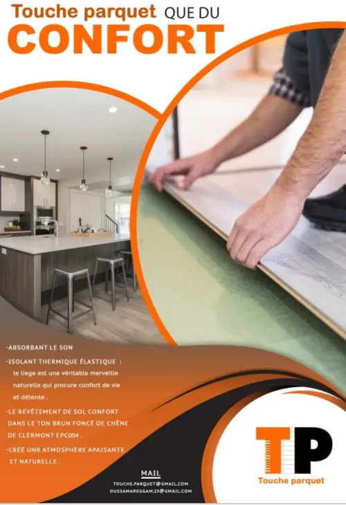 Revêtement Sol parquet stratifié et PVC 
