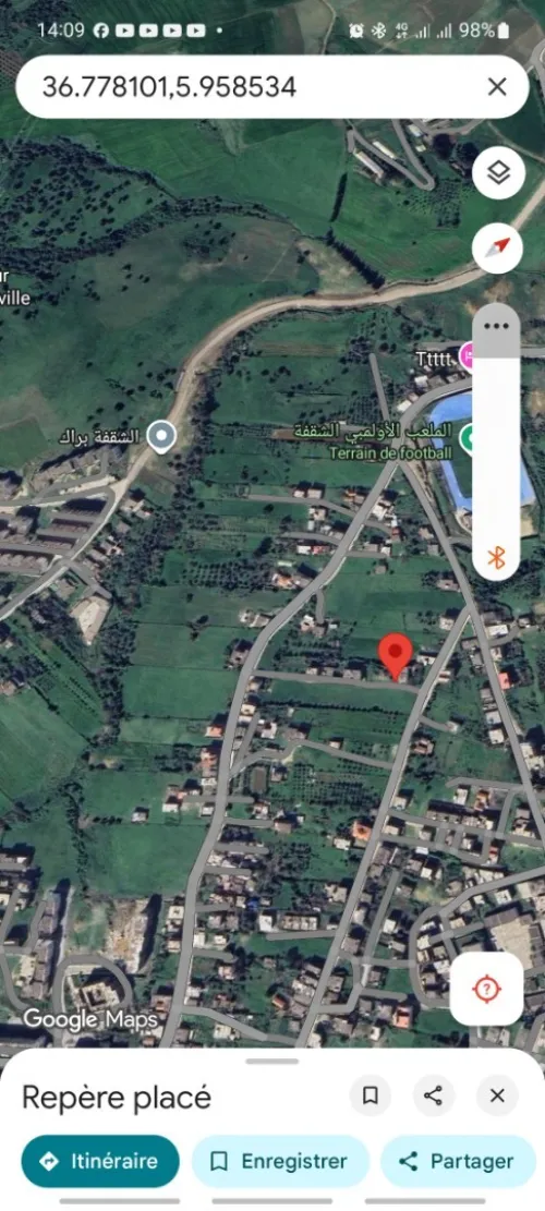 Vente Terrain Jijel Chekfa