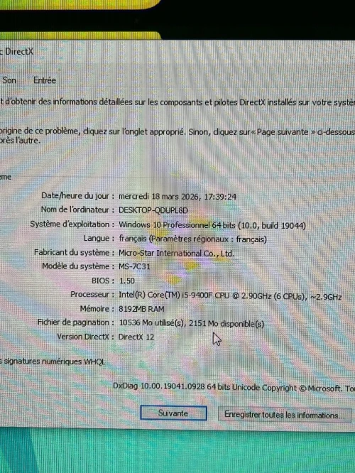 Pc gamer i5 9400f gtx1650s