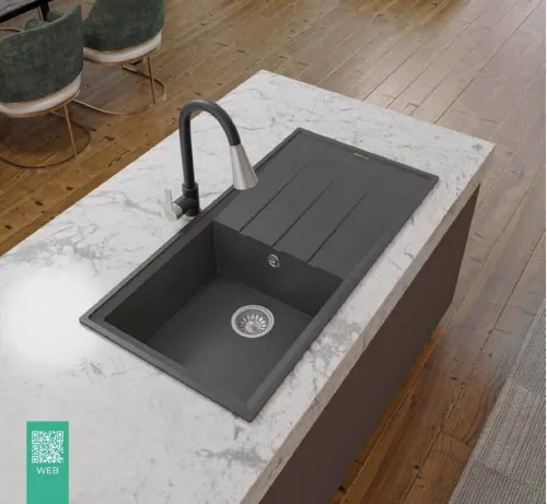 Evier de cuisine en granite / quartz