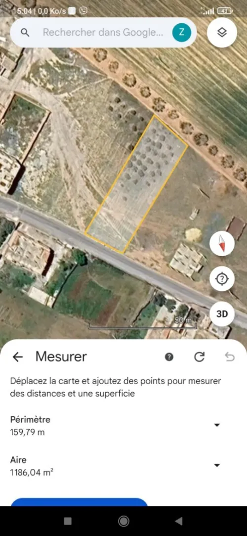 Vente Terrain Bouira Oued el berdi
