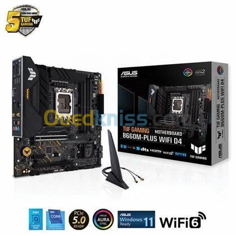 Intel Core i5 12400 + asus tuf gaming b660 m plus wifi d4+32giga ram GSKILL 4000 htz 16x2