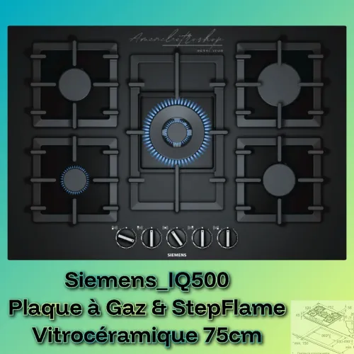 Siemens_IQ500 Plaque vitrocéramique 75cm