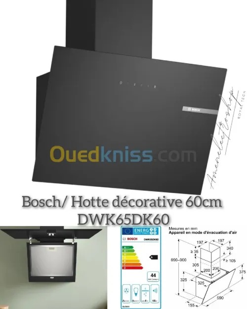 Hottes Murales 60cm/ Bosch & Siemens & HotPoint