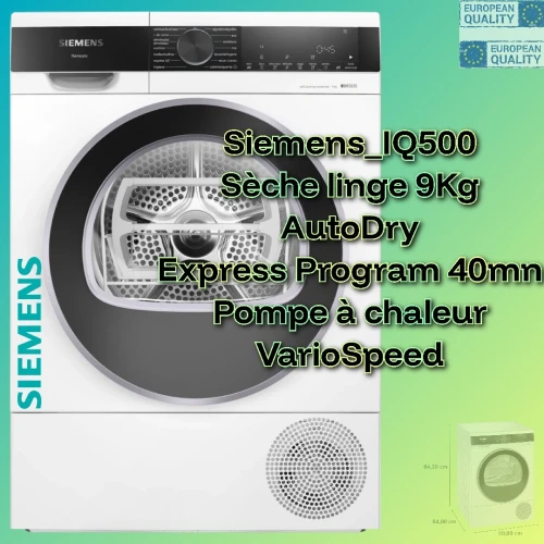 Siemens_IQ500 Sèche linge 9Kg