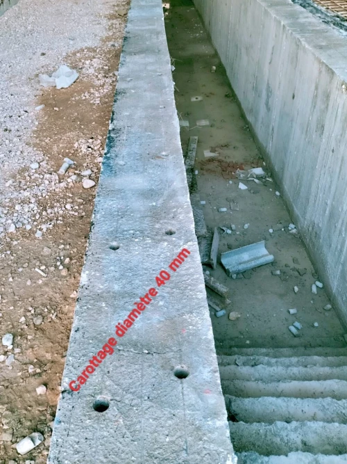 Carottage béton et asphalte