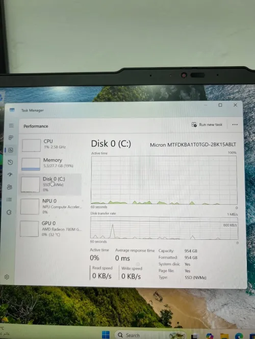 Thinkpad P14s Gen 5 ryzen 7 pro 8840Hs 32ddr5 / 1TB nvme AMD readon 780M4GB