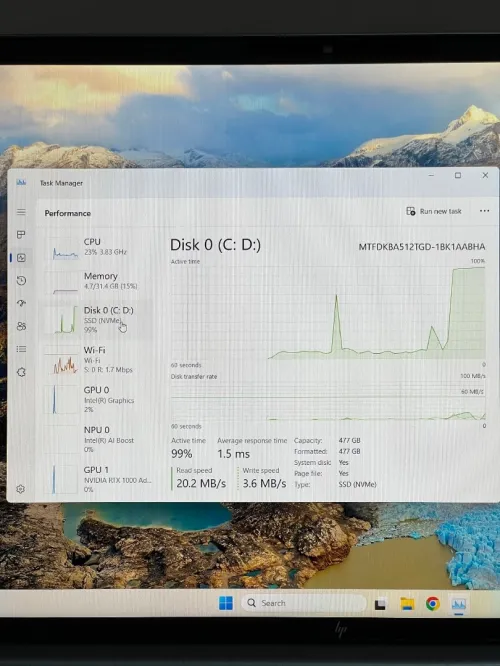 HP zbook power 16 G11-ultra 5 135H-32GB DDR5 512ssd nvme-NVIDIA 1000ada 6GB