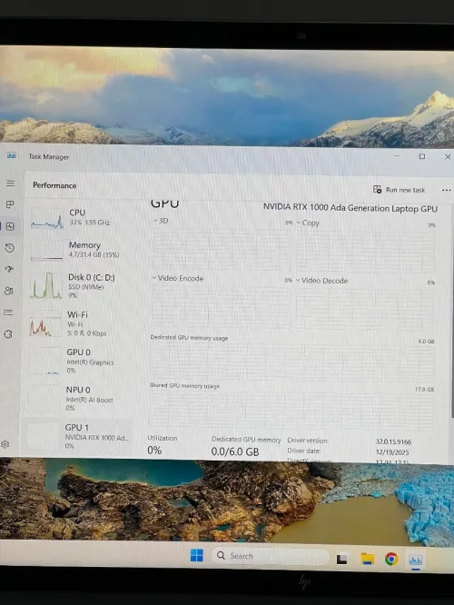 HP zbook power 16 G11-ultra 5 135H-32GB DDR5 512ssd nvme-NVIDIA 1000ada 6GB