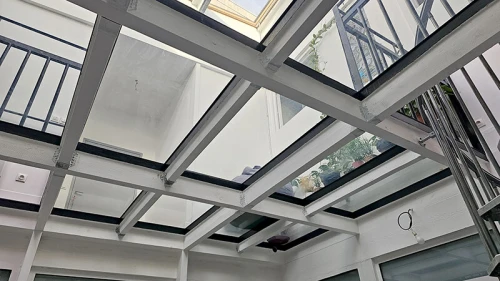 Dalle de sol en verre - plancher en verre