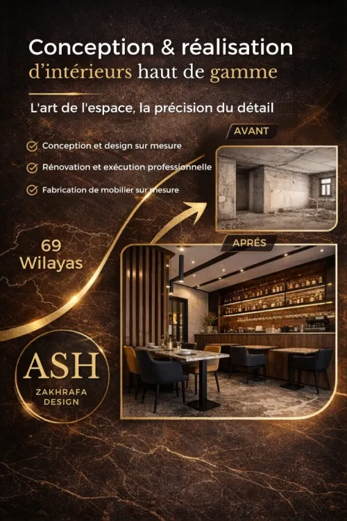 Design intérieur & réalisation haut de gamme