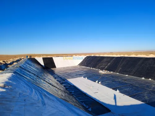 Travaux de Geomembrane