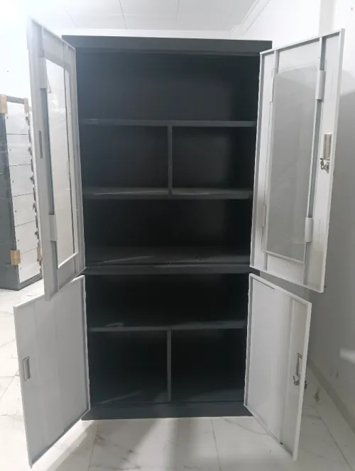 Armoire métallique semi vitré