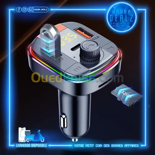 CHARGEUR/EMETTEUR/RECEPTEUR BLUETOOTH/FM AUTO YESIDO Y45 6EN1 ORIGINAL