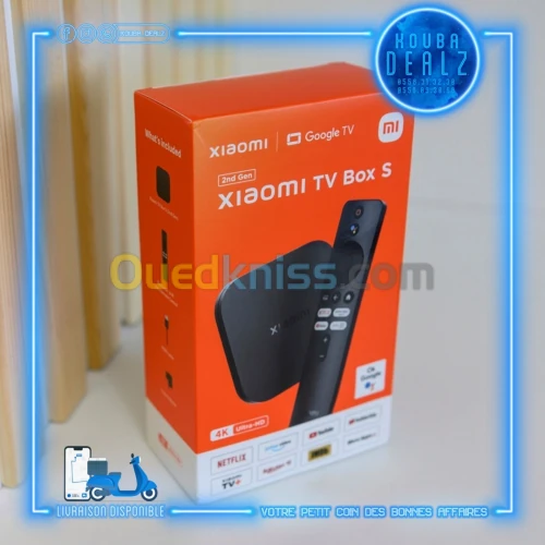 XIAOMI Mi TV BOX S 4K 2nd Gen (Google TV + Google CHROMECAST) ORIGINALE (PRIX CHOC)