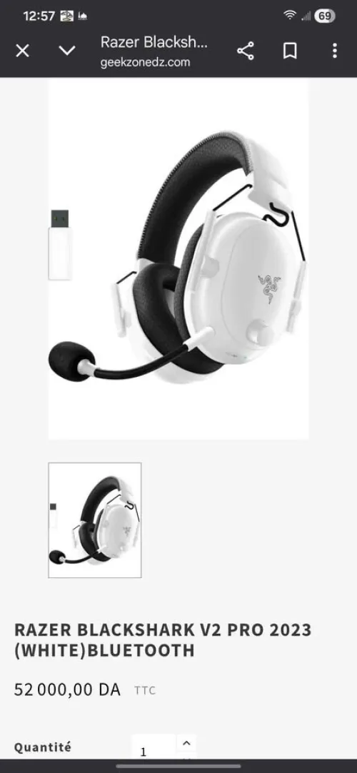 Black shark v2 pro 2023 white edition