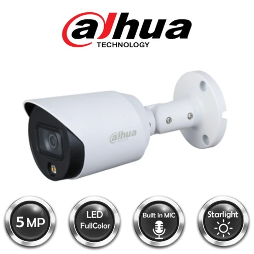 Bullet Dahua 5MP FULL COLOR Audio Metal
