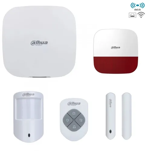 Alarme Dahua WIFI 4G Dual Sim sirene extérieure 