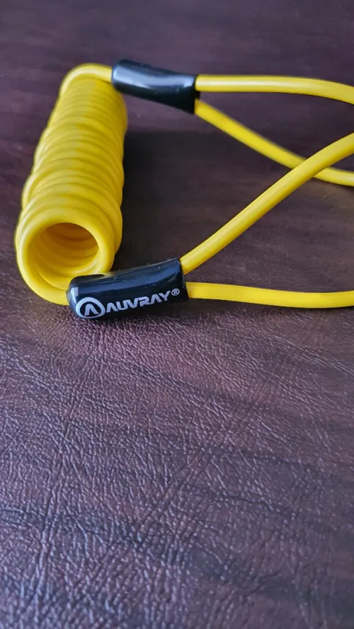 Câble mémoire de Rappel d'Antivol, AUVRAY Corde à Ressort pour antivol Moto Vélo Scooter, disque
