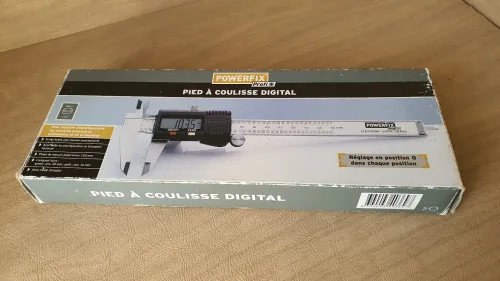 Pied à Coulisse UK digital Powerfix, Outils de Précision, plaque de mesure 150 mm