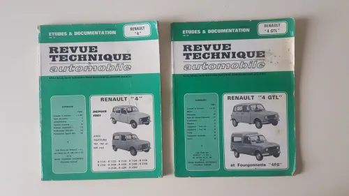 Revue technique automobile, Renault 4, Renault 4 GTL, fourgonnettes 4 F6, Renault 4 TL
