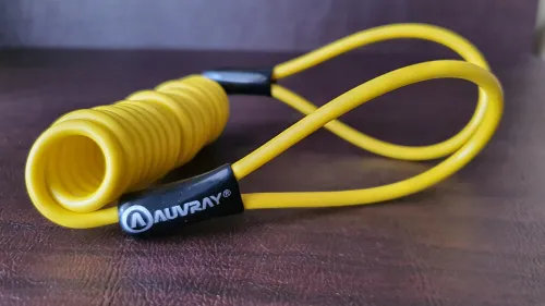 Câble mémoire de Rappel d'Antivol, AUVRAY Corde à Ressort pour antivol Moto Vélo Scooter, disque