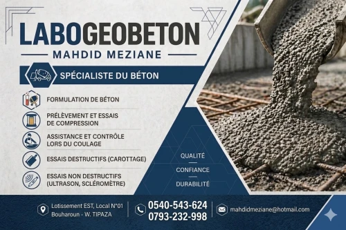 Laboratoire beton et controle qualite