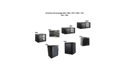 Armoire de brassage 04U / 06U / 07U / 09U / 12U / 15U / 18U