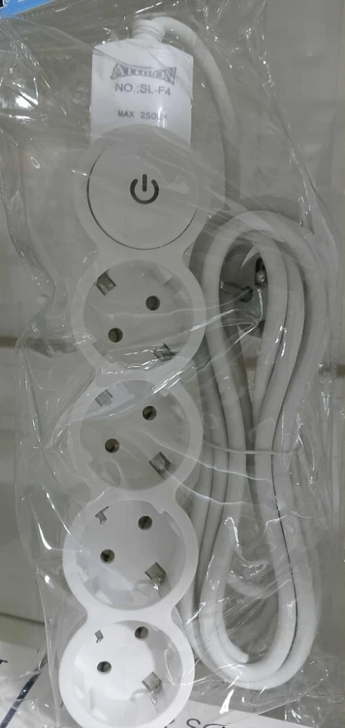 Multiprise rallonge Athlon SL-F3/SL-F4/SL-F5 (3-04-05PRISES)2500W +interrupteur(2M-5M )