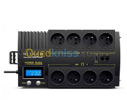 Onduleur NITRAM PB1000LCD 1000VA 04+04 SFR