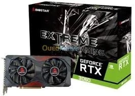 CARTE GRAPHIQUE RTX 3060  NVIDEA GEFORCE BIOSTAR VN3060RML9-TN3RA-BS2