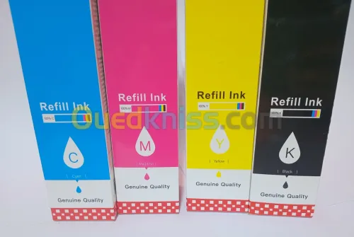 Bouteille D'encre universel 100 ml pack BK/CMY