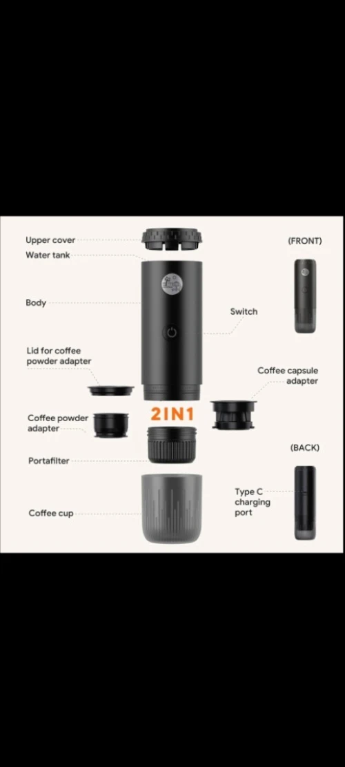 Machine a cafe portable rechargeable