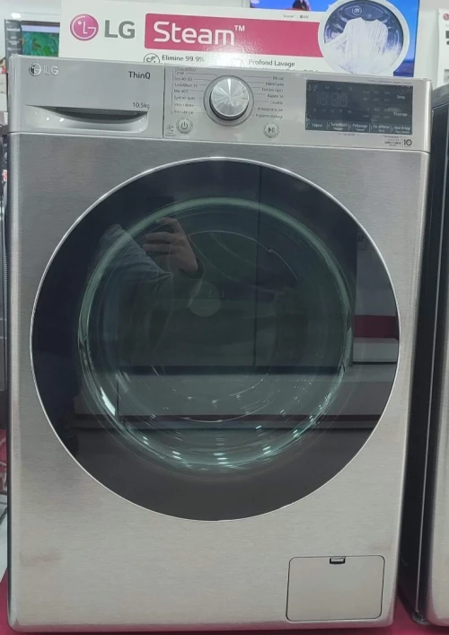  Lave-Linge 10.5 KG LG  GRIS F4V5RYP2T