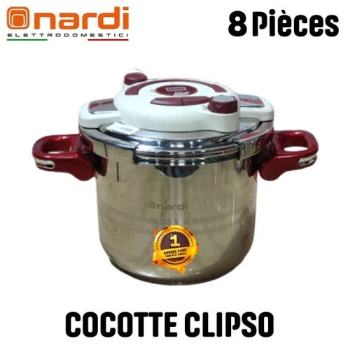 Nardi Cocotte 7 + 5 Litres  2 Couvercles, un Couscoussier et un Panier NPCM175XR